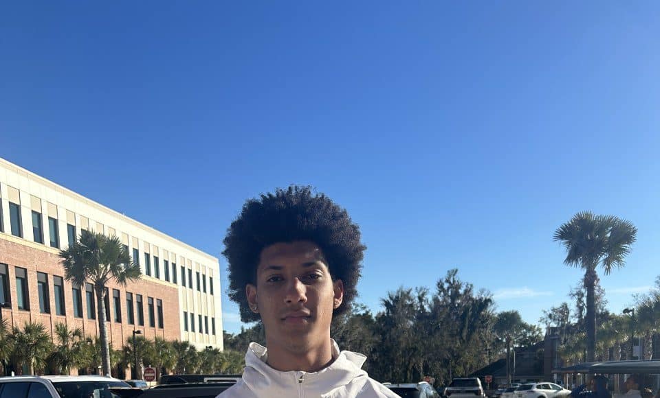 Defensive back Ayden Pouncey at UF junior day- 960x1280