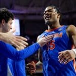 Florida Gators guard Alijah Martin after the Florida Gators win over Texas-1280x853