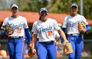 Florida infielder Kenleigh Cahalan before the Texas game- 1280x853