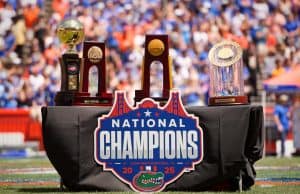 Florida Gators basketball celebration in the Swamp- 1280x859