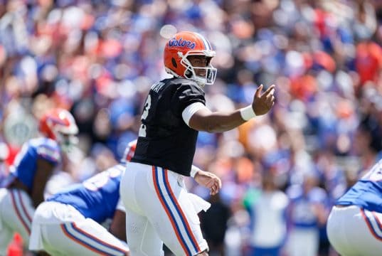 Florida Gators QB DJ Lagway during the Orange and Blue spring game- 1280x853