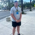 Offensive lineman Graham Houston at the Orange and Blue game-951x989