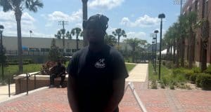 Offensive lineman Felix Ojo during his official visit to Florida- 1280x1318