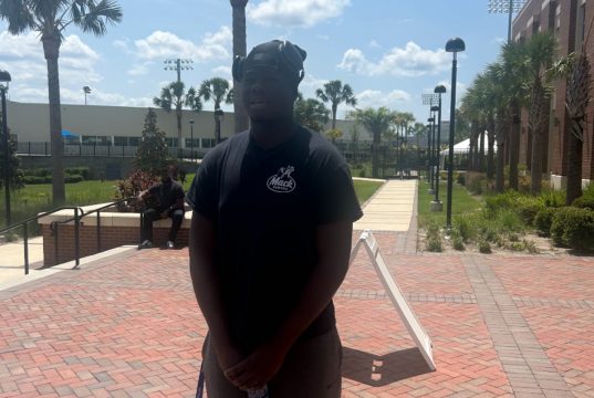 Offensive lineman Felix Ojo during his official visit to Florida- 1280x1318