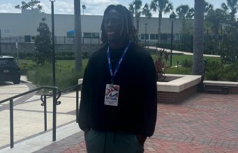 Running back Carsyn Baker during his official visit to Florida - 898x940