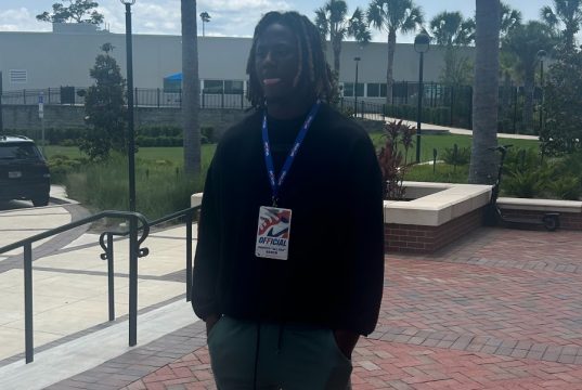 Running back Carsyn Baker during his official visit to Florida - 898x940