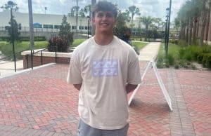 DE/OLB Jake Kreul during his official visit to Gainesville- 960x963