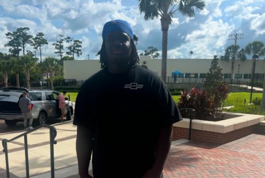 OL Desmond Green on his Florida Gators official visit-592x667
