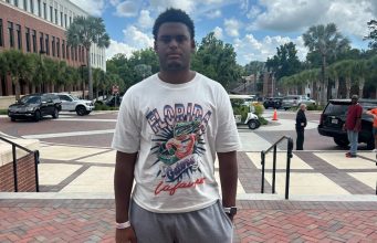 Offensive lineman Tyler Chukuyem during his official visit- 960x1001