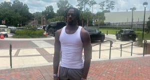 Receiver Cederian Morgan during his official visit to Florida- 955x894
