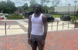Receiver Cederian Morgan during his official visit to Florida- 955x894