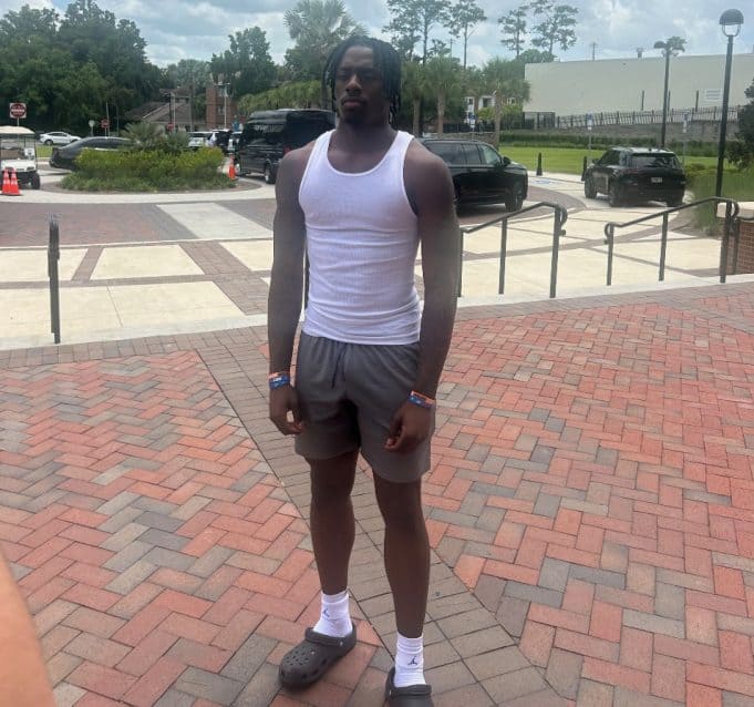 Receiver Cederian Morgan during his official visit to Florida- 955x894
