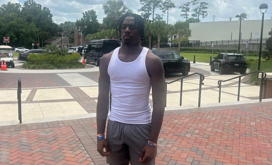 Receiver Cederian Morgan during his official visit to Florida- 955x894