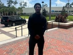 Receiver Davian Groce during his Florida Gators official visit- 960x913