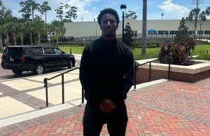 Receiver Davian Groce during his Florida Gators official visit- 960x913