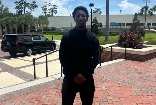 Receiver Davian Groce during his Florida Gators official visit- 960x913