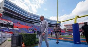 Florida Gators Visitors List preview for the USF Game Billy Napier at Gator Walk before the LIU game-1280x818