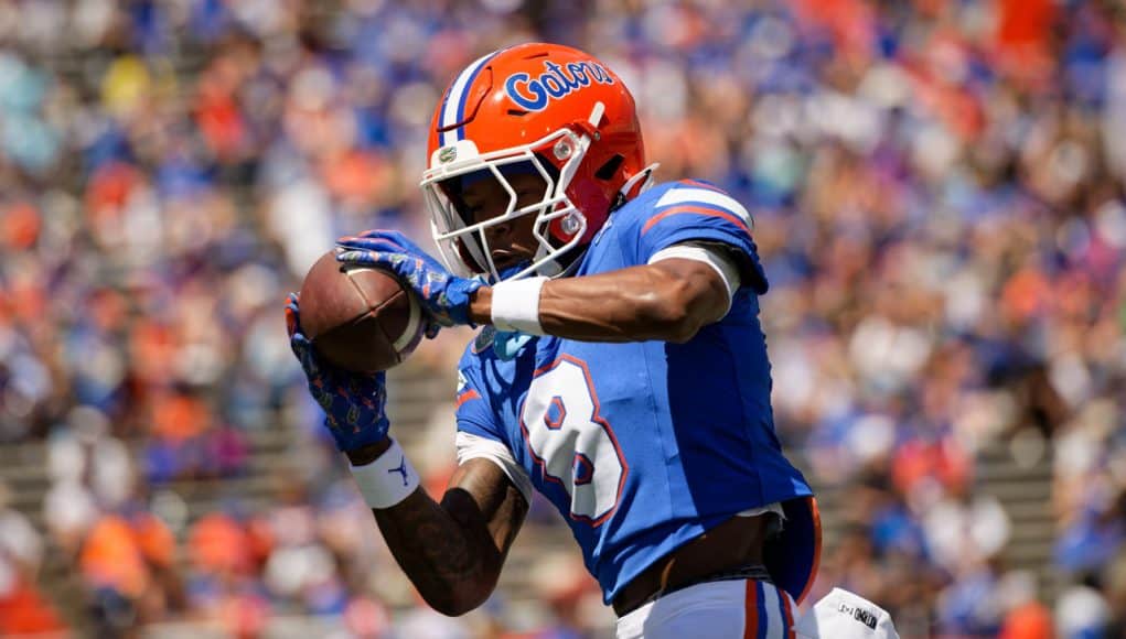 Florida Gators wide receiver Vernell Brown III_2025 University of Florida Gators Orange & Blue Game_0148