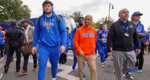 Photo Gallery: Gator Walk before the Florida Gators take on FSU Florida Gators interim head coach Billy Gonzales ahead of the FSU Game- 1280x853