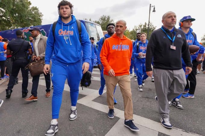 Florida Gators interim head coach Billy Gonzales ahead of the FSU Game- 1280x853