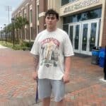 Offensive lineman Max Hiller at UF spring scrimmage- 960x1280