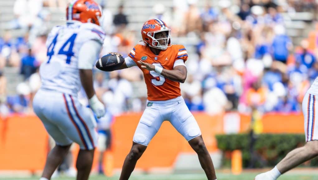 Tramell Jones Jr. at Florida's Spring Game