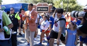 Florida Gators head coach Jon Sumrall at Gator Walk before Ole Miss-1280x856