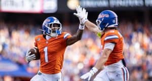 Five early takeaways from Florida’s 52-3 win over Campbell Florida Gators receivers Vernell Brown III and Bailey Stockton- 1280x853