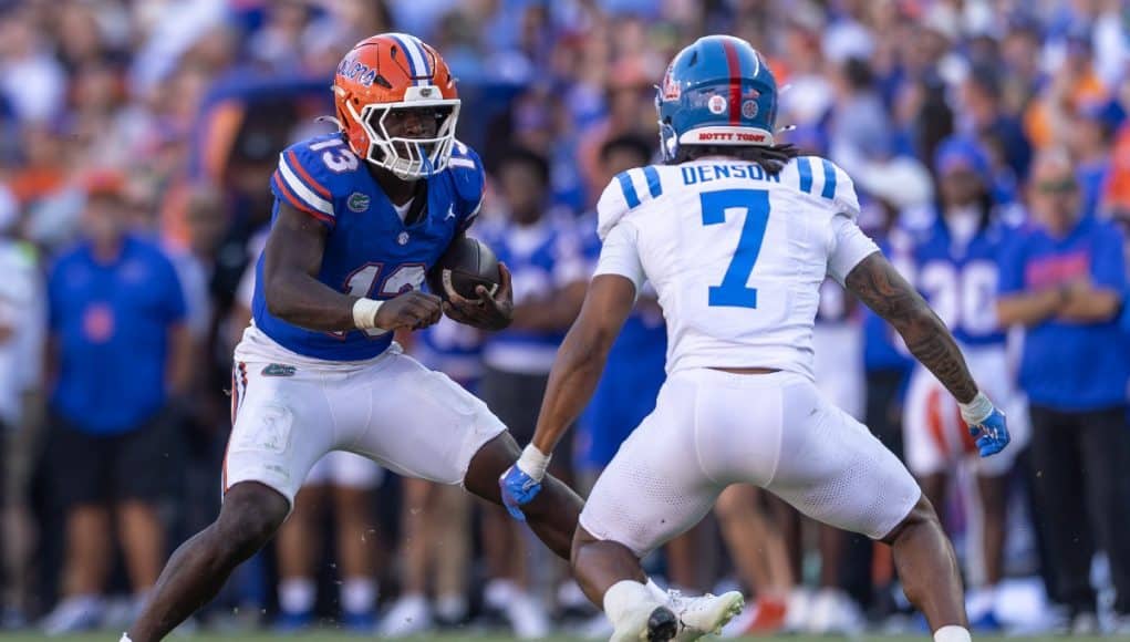 Jadan Baugh and former Gator Sharif Denson