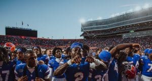 PHOTO GALLERY: Florida Gators roll past Ole Miss in the Swamp The Florida Gators celebrate a win over Ole Miss- 1280x853